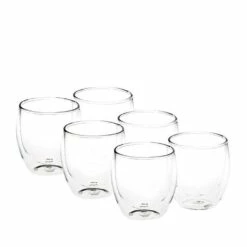 Bodum Pavina Glass 6pc -BARISTA WAREHOUSE Sales Bodum Pavina 6pc Double Wall Glasses 250ml 1 750px