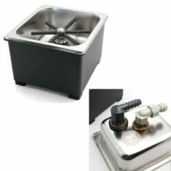 Espresso Parts Milk Jug Rinser, Bench Top, Square