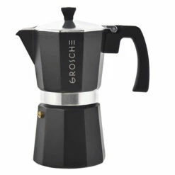 GROSCHE Milano Stovetop Espresso Maker -BARISTA WAREHOUSE Sales Milano Stovetop Espresso Maker 6 Cup Black