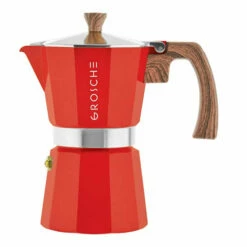 GROSCHE Milano Stovetop Espresso Maker -BARISTA WAREHOUSE Sales Milano Stovetop Espresso Maker 6 Cup Red