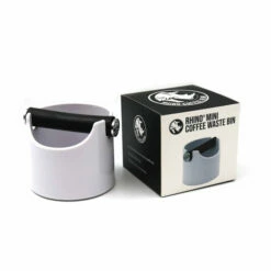Rhino Mini Waste Bin -BARISTA WAREHOUSE Sales Rhino White Mini Coffee Waste Bin