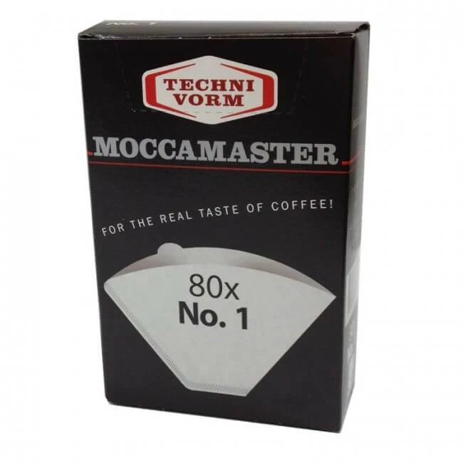 Moccamaster Filter Size #1 For Cup-One, 80 Pcs